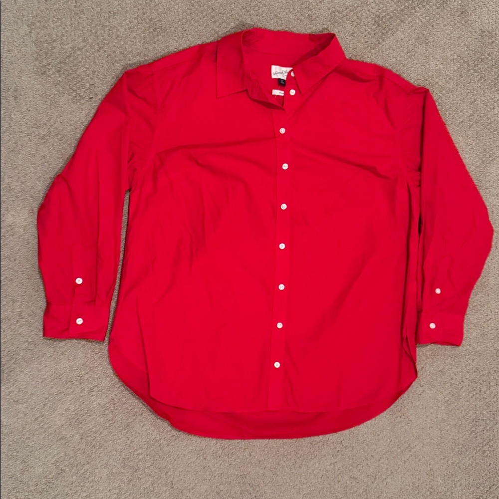 T72 NWT Universal Thread‎ Oversized Long Sleeve Button-Down Shirt - Size:  XXL - Picture 2 of 5
